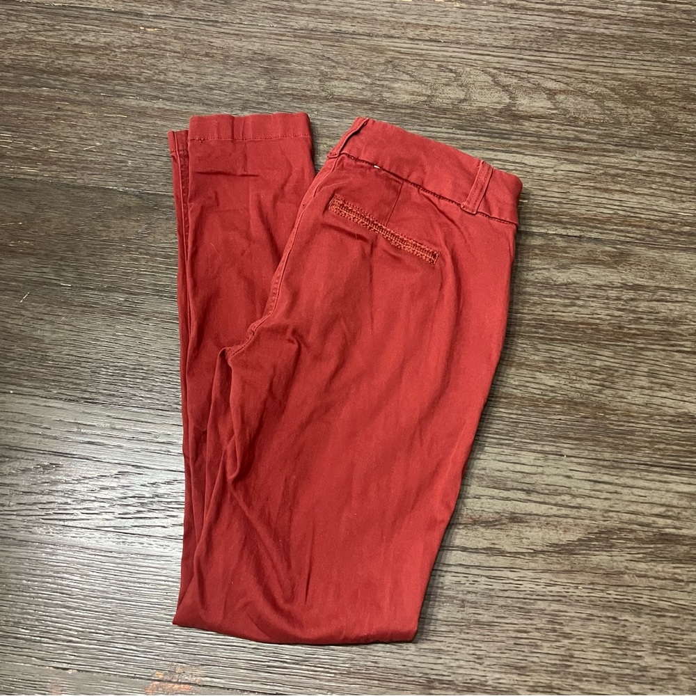 Dictionary Women's Pants Eva Straight Leg Orange Red